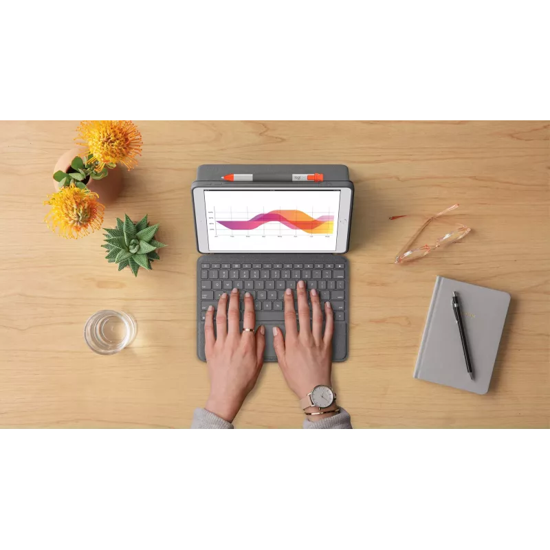 Obal na klávesnicu Logitech Combo Touch pre iPad 7. 8. 9. generácie