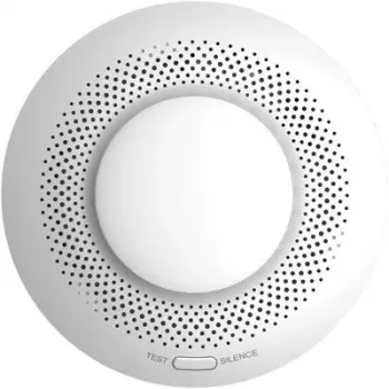 Detektor dymu EZVIZ CS-T4C — bezdrôtový ZigBee, 3V lítiová batéria, 87×35×87 mm, 85 dB, montáž na stenu, biela
