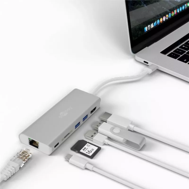 Wentronic goobay - dokovacia stanica - (USB-C) - 10Mb LAN (76788)
