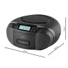 Rádioprehrávač JVC RC-E444B čierny s CD prehrávačom a FM tunerom