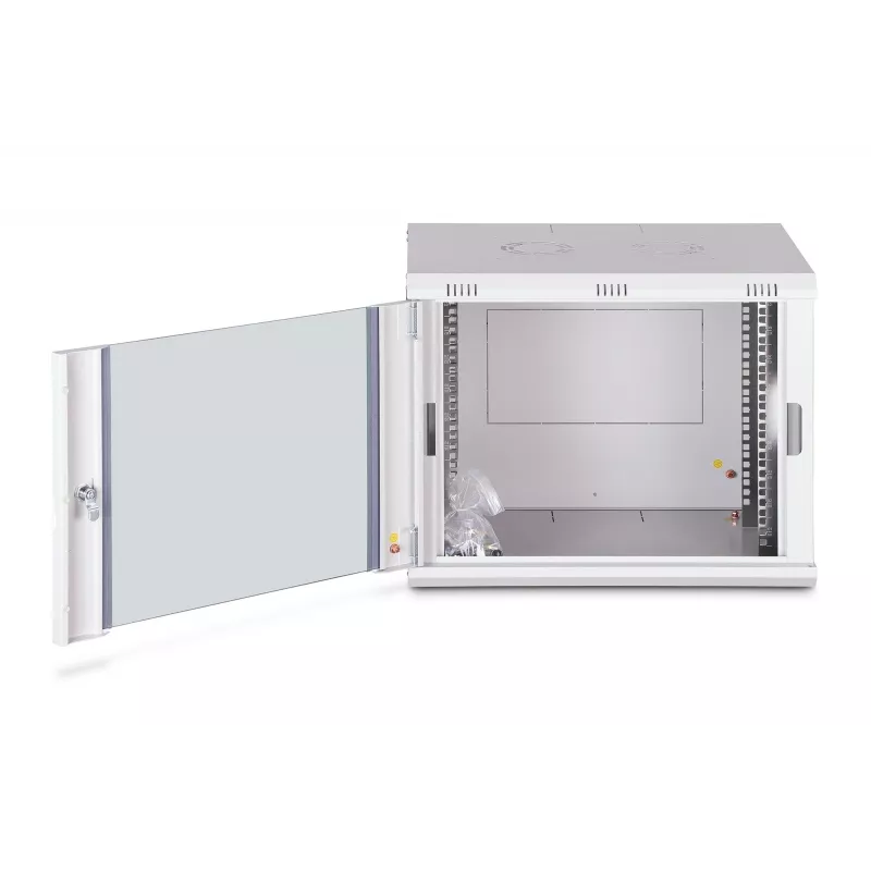 Nástenný 9U rack DIGITUS Dynamic-N DN-37104, 600 x 450 mm, IP20, zámok na kľúč, nezmontovaný