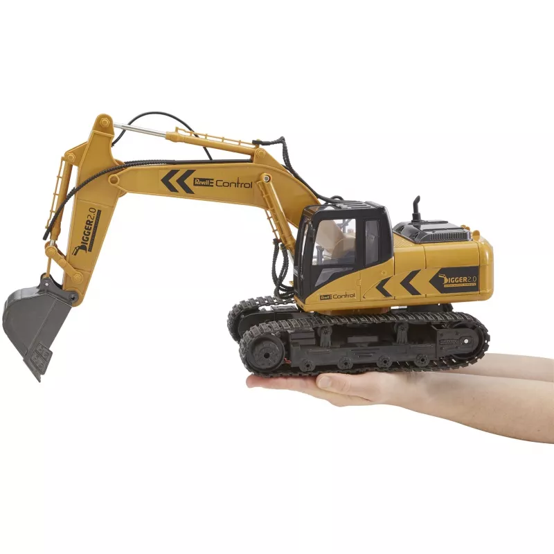 Revell Digger 2.0 - bager - elektromotor - 1:16 - Ready-to-Run (RTR) - čierna - žltá - Digger 2.0 (24924)