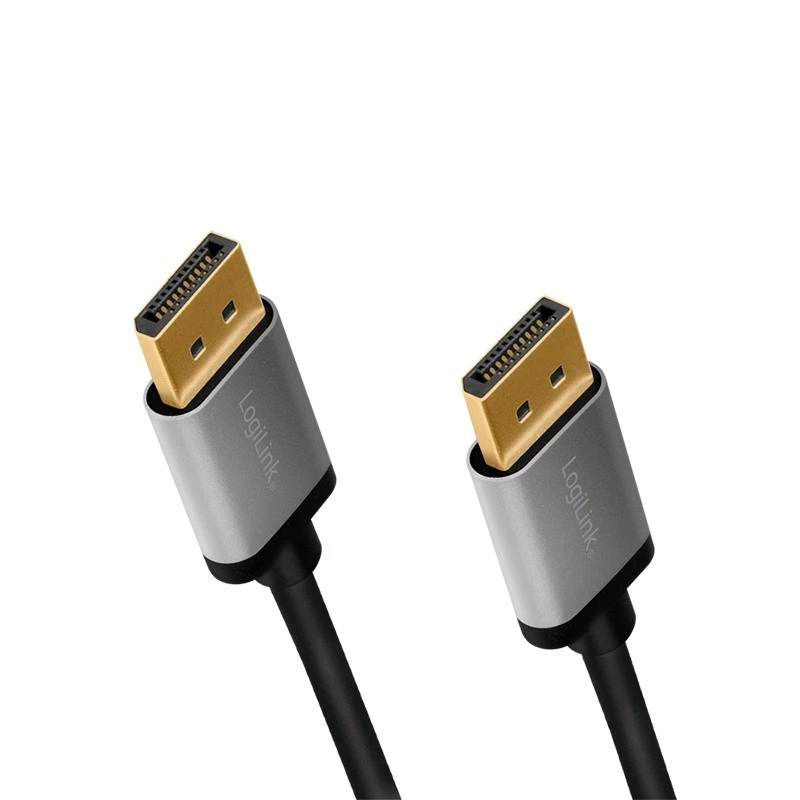DisplayPort kábel LogiLink CDA0100 1 m čierny sivý