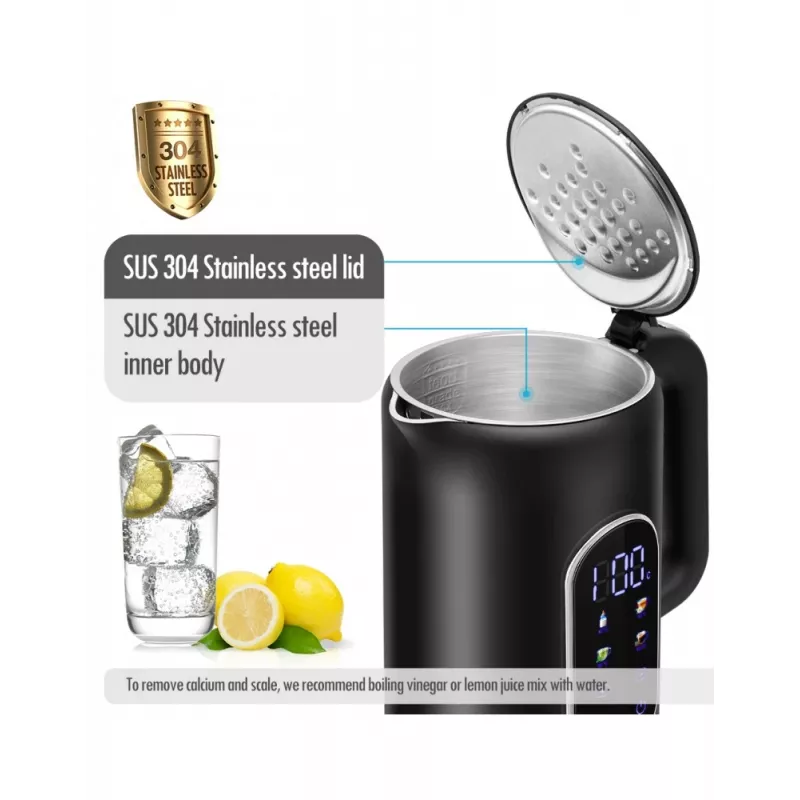 Elektrická kanvica Forme FKG-2117 1,7 l 2200 W čierna