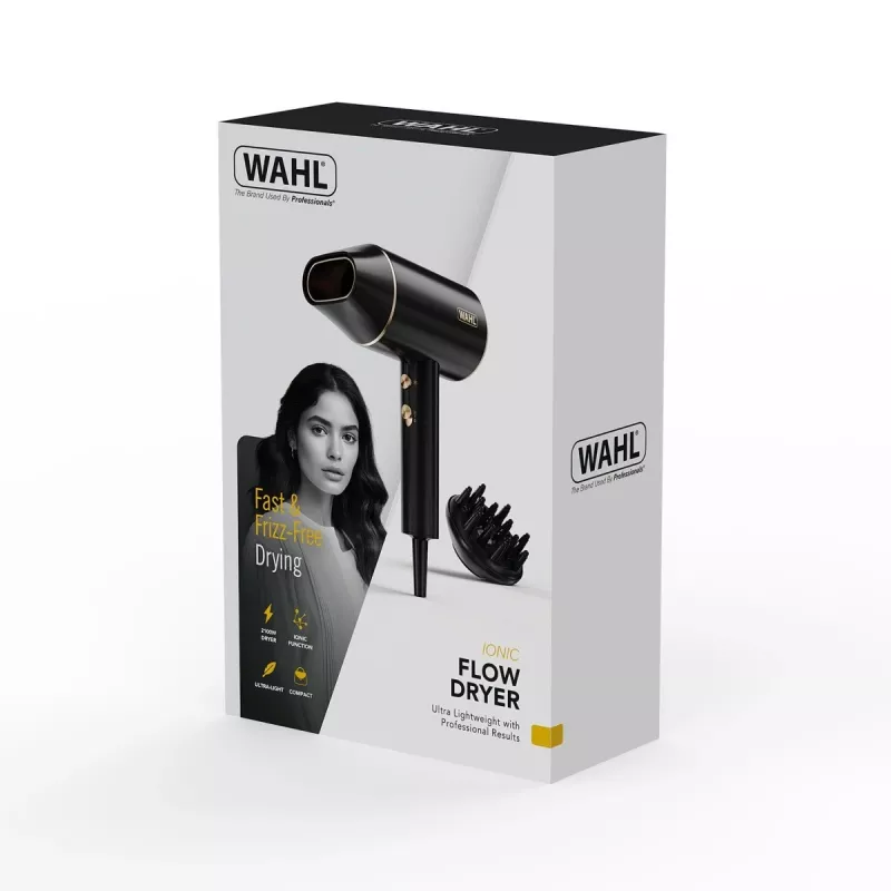 Wahl Ionic Flow sušič vlasov 2100 W čierna, zlatá