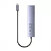 USB-C hub Unitek H1124AGY01 s 100W PD, HDMI 2.0, 2x USB‑A, 2x USB‑C, SD/microSD čítačka kariet — hliník