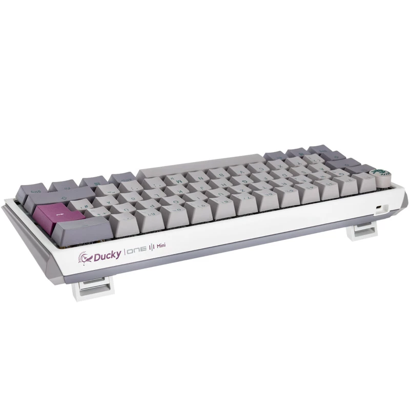 Ducky One 3 Nebelgrau Mini herná klávesnica, RGB-LED – MX-Silent-Rot