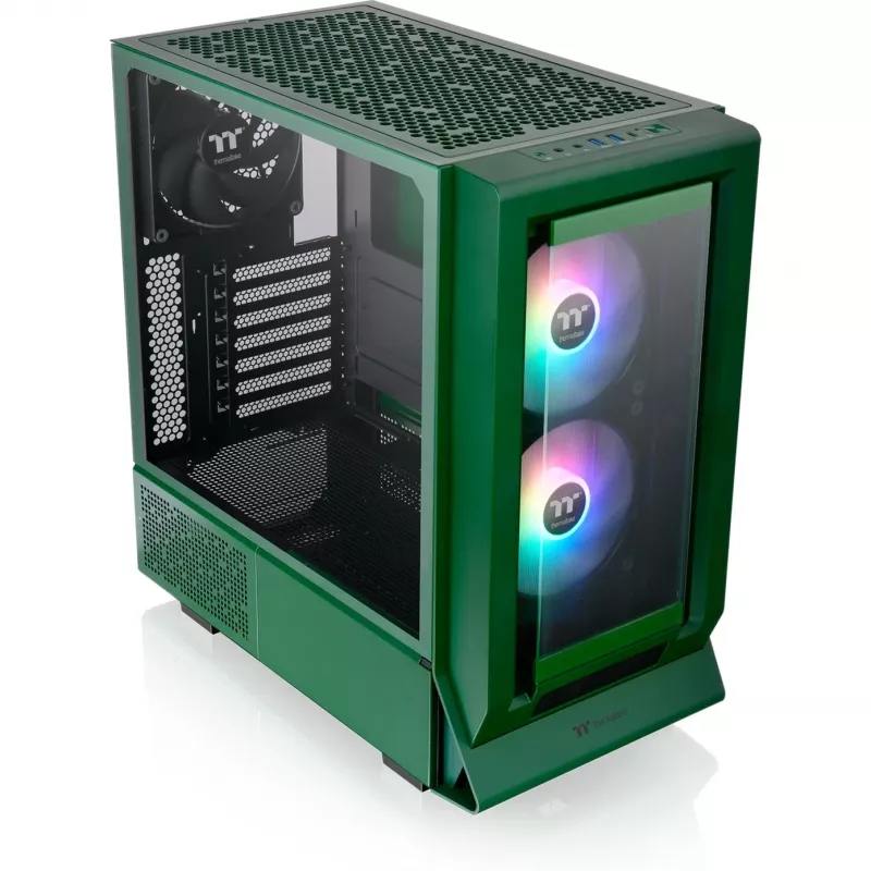Ceres 350 MX, tower skriňa tmavozelená, tvrdené sklo x 2