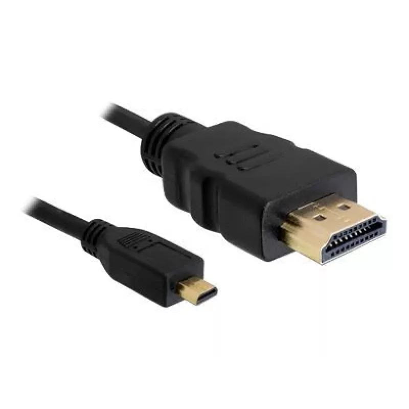 DeLOCK - video / audio kábel - HDMI - 32 AWG - HDMI, 19-pinový (M) - 19-pinový Micro-HDMI (M) - 3 m (82663)