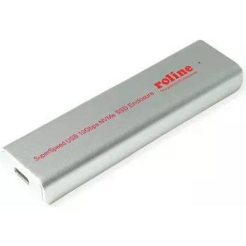 SSD puzdro ROLINE 16.01.4148 strieborná M.2 10 Gbit/s USB Type-C
