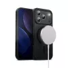 Puzdro na mobil Crong MagSafe pre iPhone 17 Pro – hybrid čierne