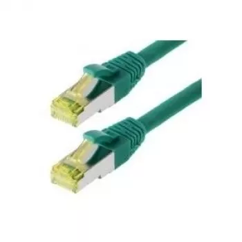 Ethernetový patch kábel Helos Cat 6a S/FTP PIMF, zelený, 2 m
