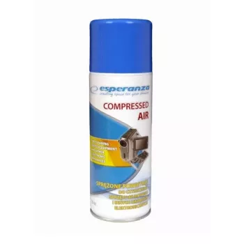 Stlačený vzduch ESPERANZA ES103 400 ml, modrá/biela, nezanecháva škrabance