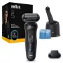 Elektrický holiaci strojček BRAUN SHAVER 52‑N7200cc čierna — fóliový holiaci strojček, nabíjateľný, mokré & suché holenie