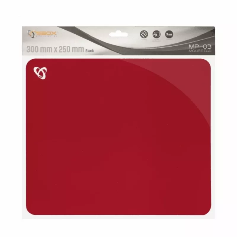 Sbox MP-03R gélová podložka pod myš červená