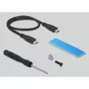 Externé puzdro DeLOCK M.2 NVMe PCIe SSD USB 3.2 Gen 2x2