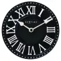 NeXtime hodiny 5187zw London Table, Ø16 cm, nástenné, čierne/biele