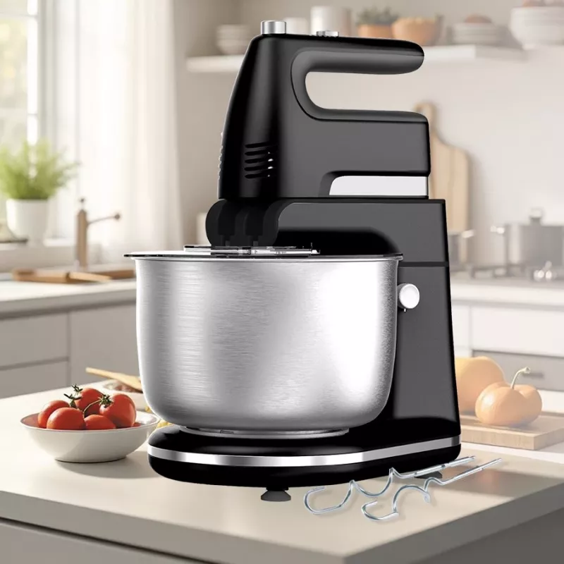 Stolový mixér Maestro MR-553 s rotujúcou nerezovou misou, 600 W, čierny