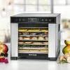 Rommelsbacher DA 650 sušička potravín 600 W, 7 poschodí, 35–75 °C, časovač 99 h, nerezová oceľ/čierna
