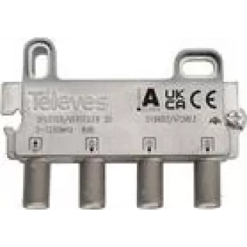3-cestný rozbočovač Televes VT38FZ 5–1218 MHz 8 dB – koaxiálny rozbočovač VF signálu