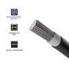 Solárny kábel QOLTEC 53851 4 mm² 100 m čierny