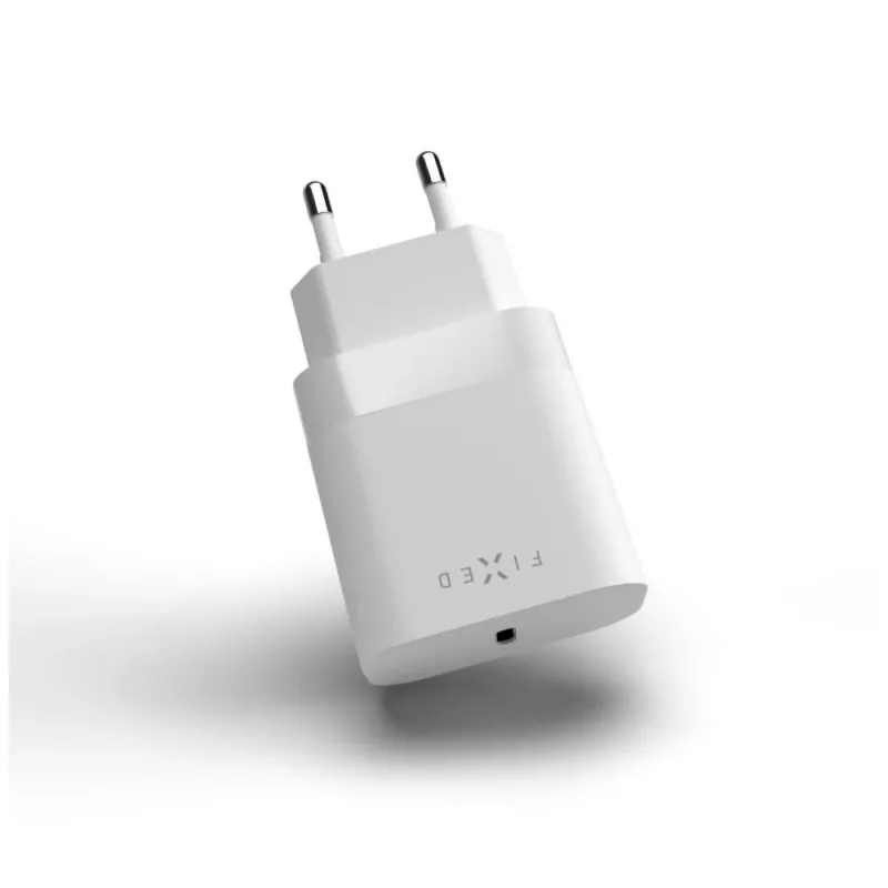 Cestovná nabíjačka FIXED FIXC20N-C-WH 20W USB-C kompaktný napájací adaptér