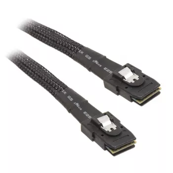 SilverStone CPS02 - SATA- / SAS-kábel - so sidebands - SAS 12Gbit/s - 4-Lane - 4 x Mini SAS (SFF-8087) (W) na 4 x Mini SAS (SFF-8087) (W) - 50cm - S