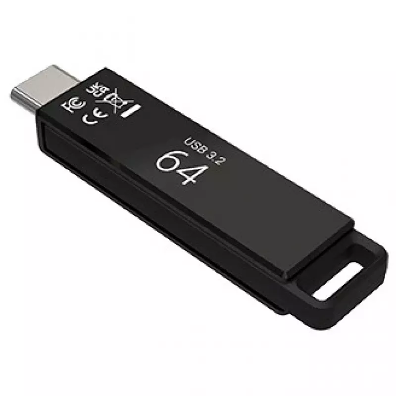 PNY Elite-X USB kľúč 64 GB USB Type-C 3.2 Gen 1 (3.1 Gen 1) čierny (P-FDI64GELTXC-GE)
