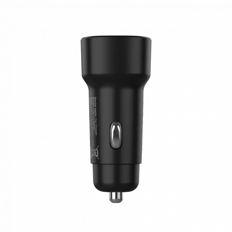Auto nabíjačka CANYON OnDrive 30 PD 30W USB-C čierna – USB-C napájací zdroj do vozidla, 30W PD