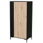 Šatníková skriňa cama meble Cama v, čierny rám, 4 police, 900×550×1840 mm