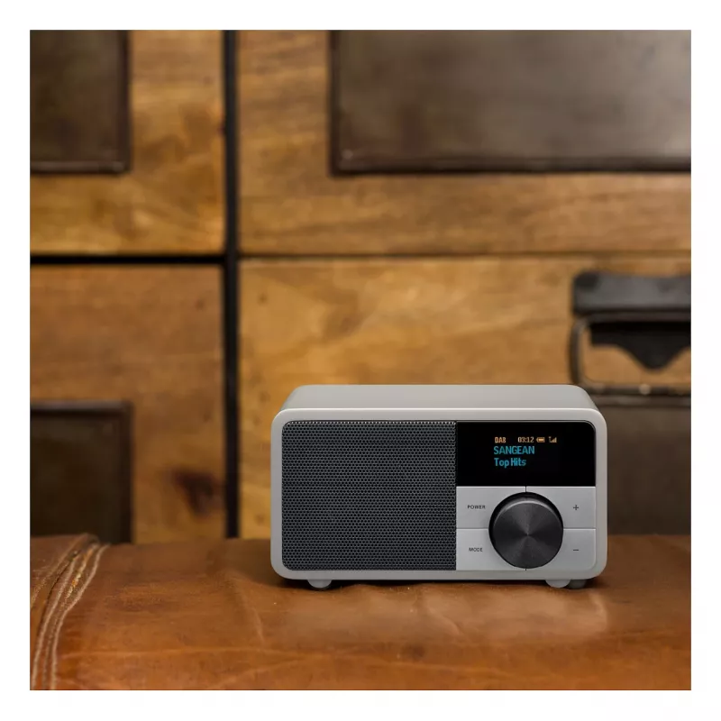 Stolové rádio Sangean DDR-7 Glacier Silver s digitálnym tunerom a Bluetooth