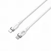HYPER HyperJuice 240W silikónový USB-C na USB-C kábel (0,9 m/1 m) - biely