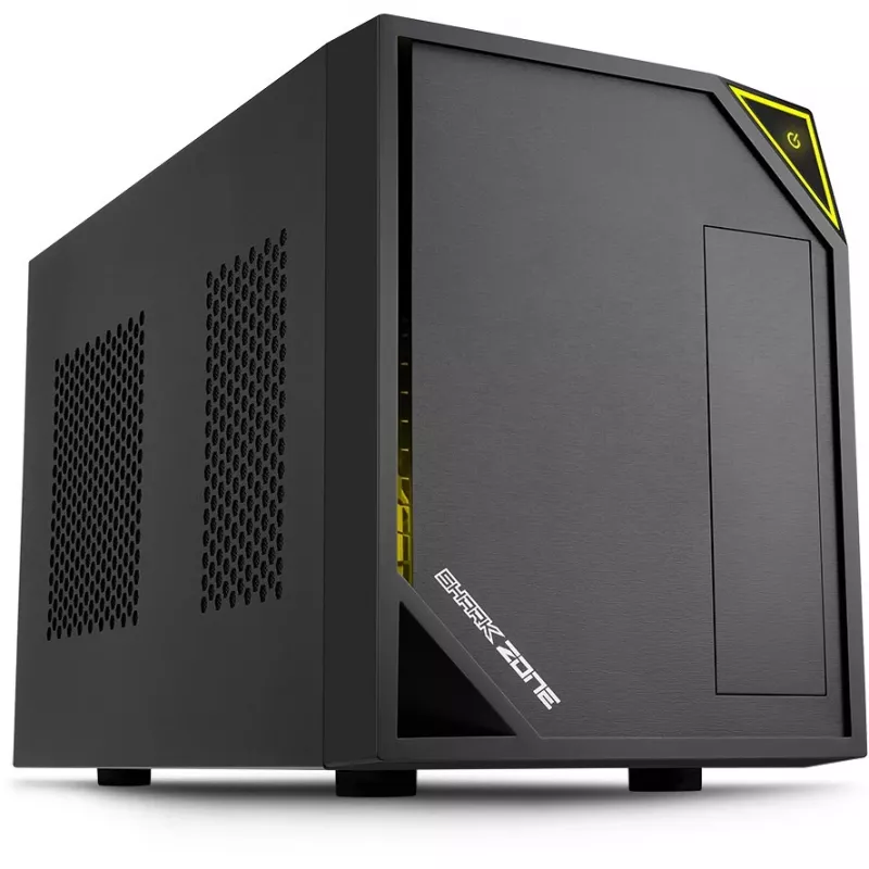 PC skriňa Sharkoon SHARK ZONE C10 Mini-ITX čierna, žltá