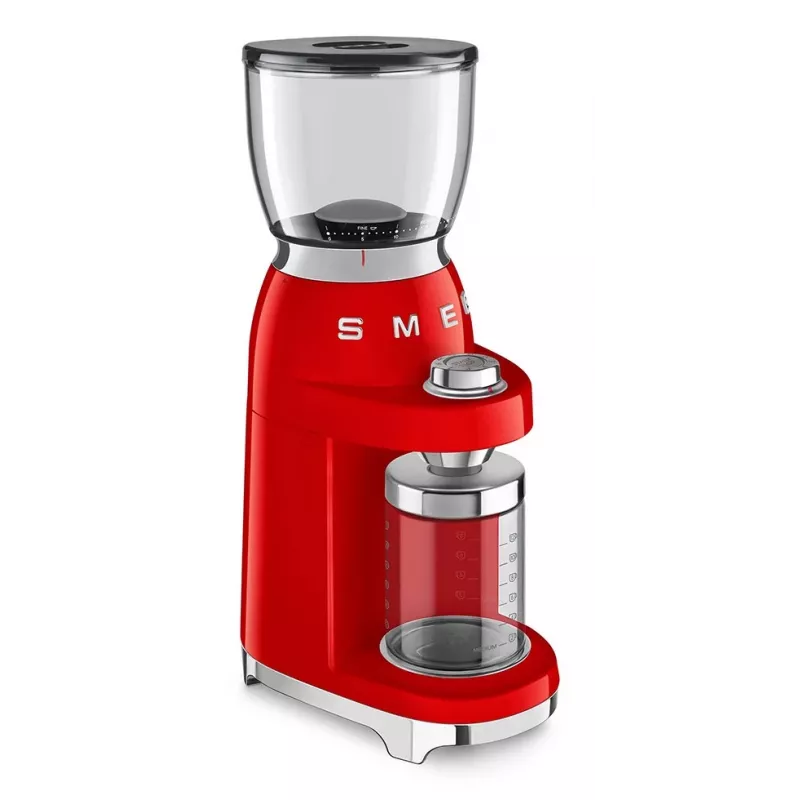 Smeg 50's Style mlynček na kávu CGF11RDEU červený