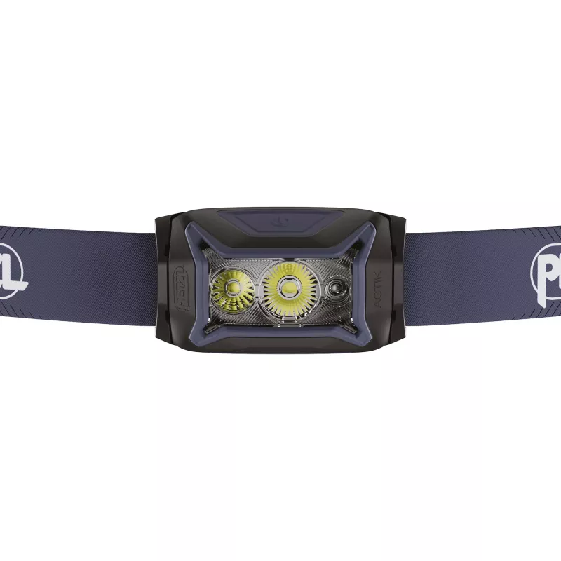 Čelová lampa Petzl Actik čierna – LED, 100 lm, 2 LED, IPX4, batérie AAA