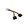 Synergy21 kábel SATA napájací kábel 4pin -> 2 x 15pin (rovný) **
