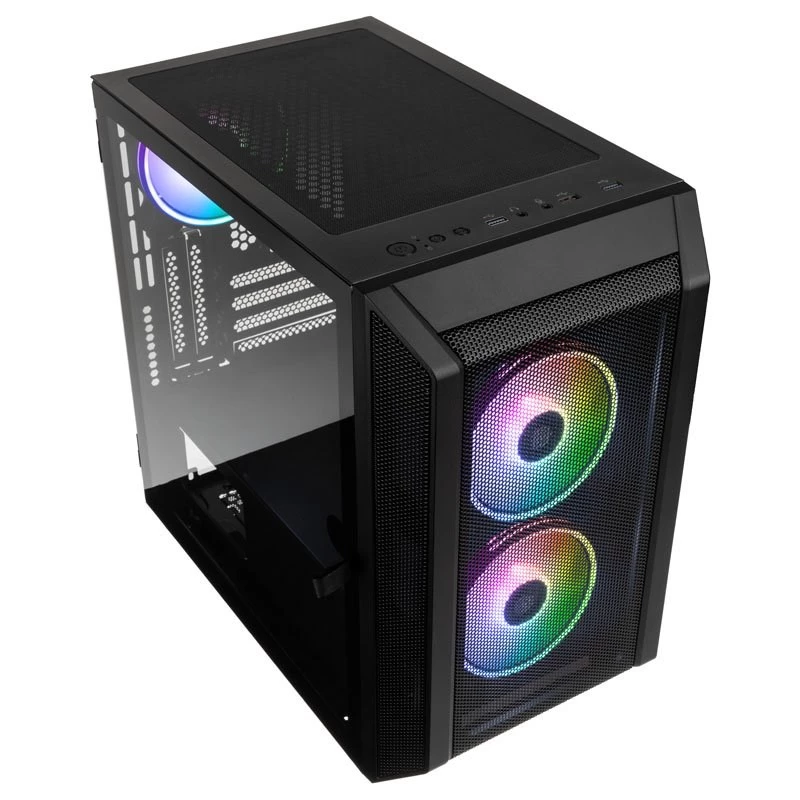Kolink Citadel Mesh RGB Micro-ATX skriňa – čierna