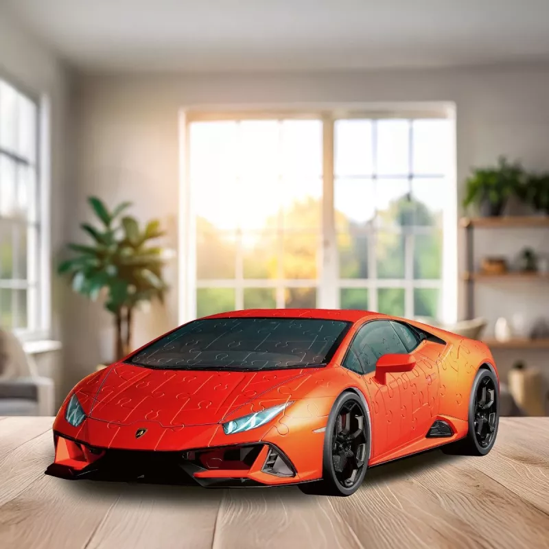 3D puzzle Ravensburger Lamborghini Huracan EVO — 158 dielov, modelová stavba v mierke