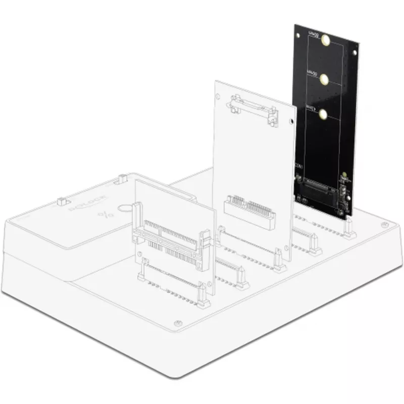 DeLOCK - rozhranie adaptér - M.2 - M.2 karta - SATA 6Gb/s (64099)