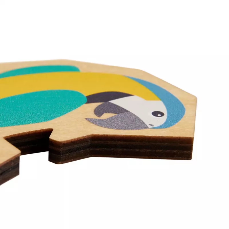 Puzzle 2 v 1 papagáj