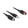 USB kábel DeLOCK 85489 USB 2.0 3 m USB B čierny