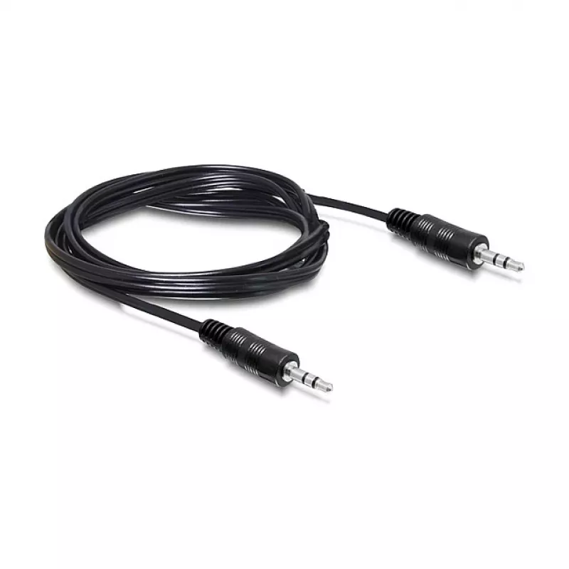 Audio kábel DeLOCK 84438 5m 3,5 mm konektor samec na konektor samec čierny