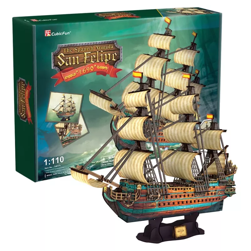 3D PUZZLE plachetnica The Spanish Armada San Felipe
