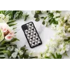 Puzdro na smartfón iKins pre iPhone 11 Pro Max, čierny pyramídový dizajn, ochranné pevné puzdro
