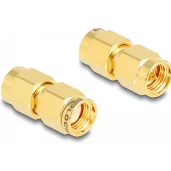 DeLOCK adaptér RP-SMA konektor samec na SMA konektor samec C6801 typ konektora SMA priemer 9 mm