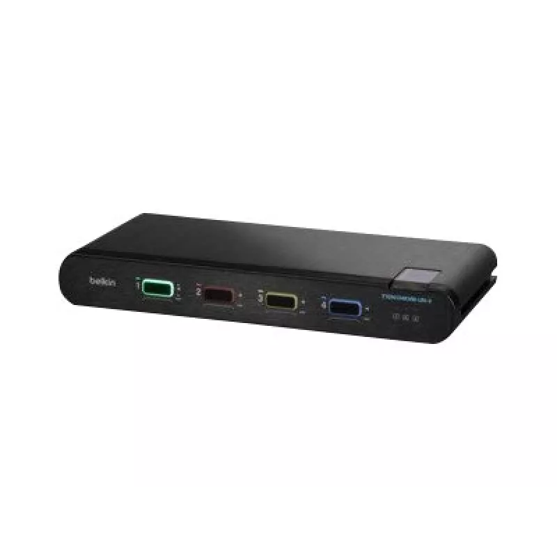 Belkin 4P Sngl Head DP/HDMI to DP/HDMI Video Secure DT KVM prepínač PP4.0 (F1DN104KVM-UN-4)