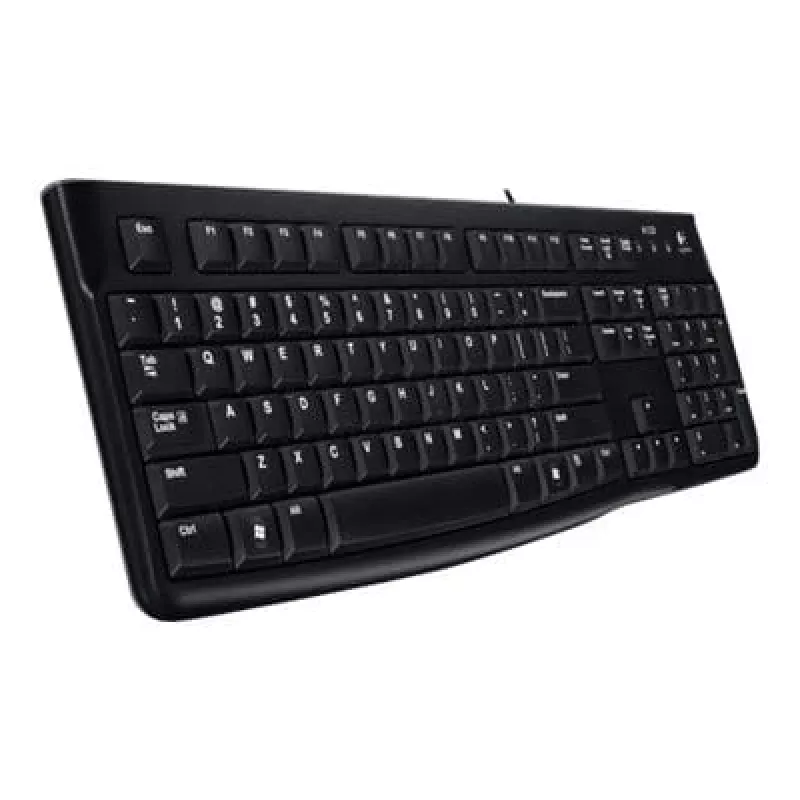 Desktop MK120, káblová, USB, QWERTZ, čierna, myš v balení
