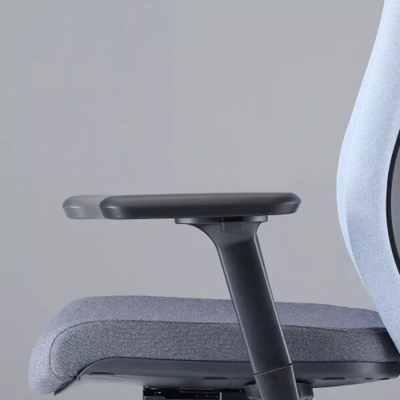 Up Up Athene ergonomická kancelárska stolička čierna, sivá + modrá látka