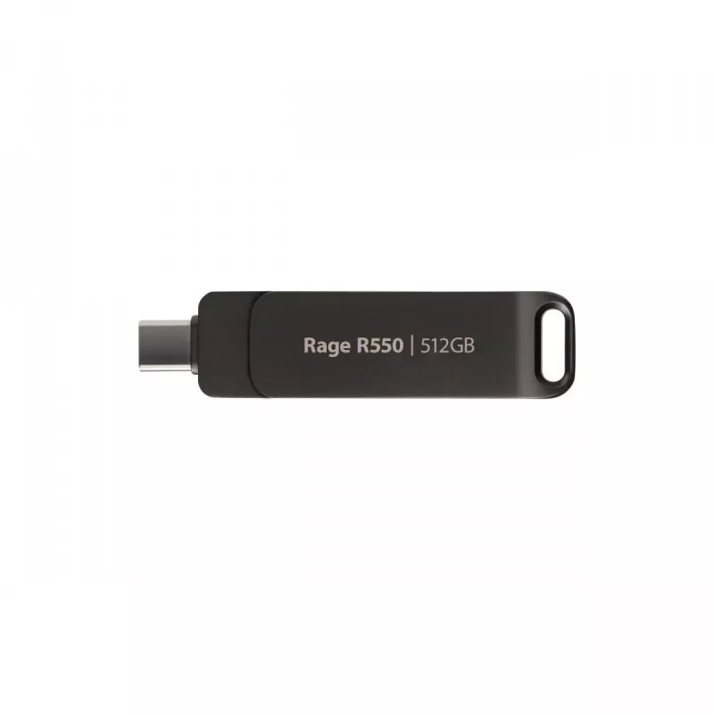 Flashdisk PATRIOT Rage R550 512GB 100 MB/S USB A+C Swivel Design (PE512GR550DSAD) čierny