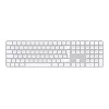 Apple Magic Keyboard s Touch ID a numerickou klávesnicou, UK English, biela (MXK73B/A)